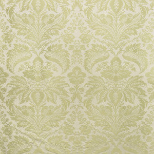 Damask Pierre Lichen by Brunschwig & Fils Fabric