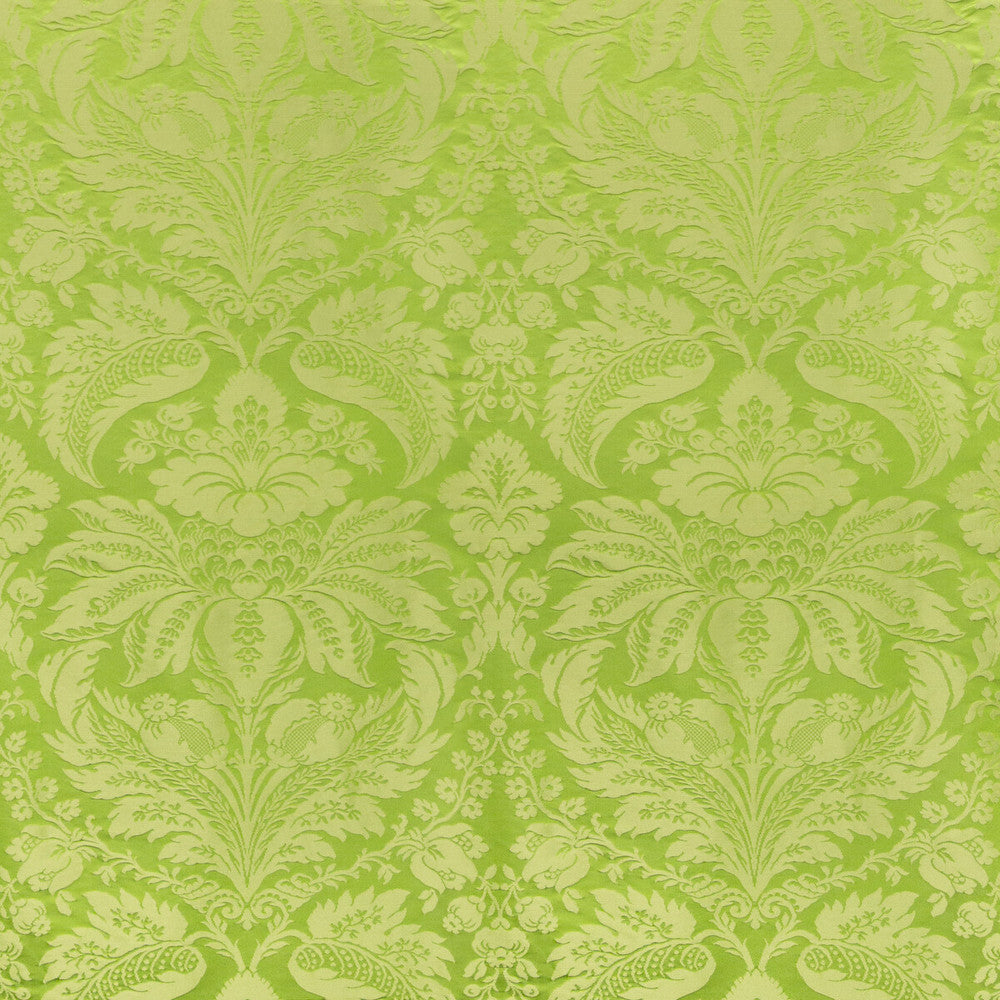 Damask Pierre Green by Brunschwig & Fils Fabric Brunschwig & Fils Fabric Damask Pierre GreenFabric B&F SHOWROOM EXCLUSIVE 2019 COTTON - 70%;SILK - 30% France </p><p>Repeat: H: 25.5, V: 31 51 - Fabric Carolina -