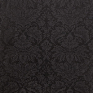 Damask Pierre Black by Brunschwig & Fils Fabric