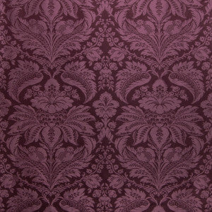 Damask Pierre Eggplant by Brunschwig & Fils Fabric