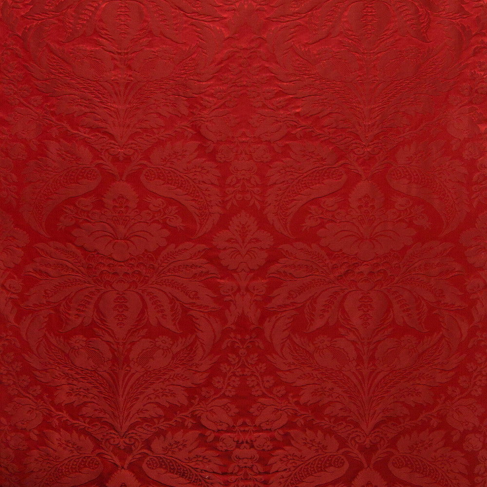 Damask Pierre Red by Brunschwig & Fils Fabric Brunschwig & Fils Fabric Damask Pierre RedFabric B&F SHOWROOM EXCLUSIVE 2019 COTTON - 70%;SILK - 30% France </p><p>Repeat: H: 25.5, V: 31 51 - Fabric Carolina -