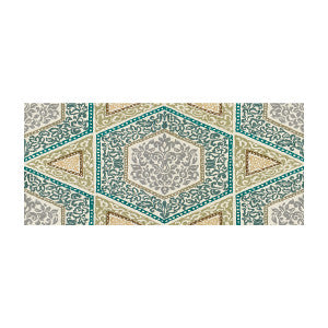 Sudhira Gray/Aqua by Brunschwig & Fils Fabric