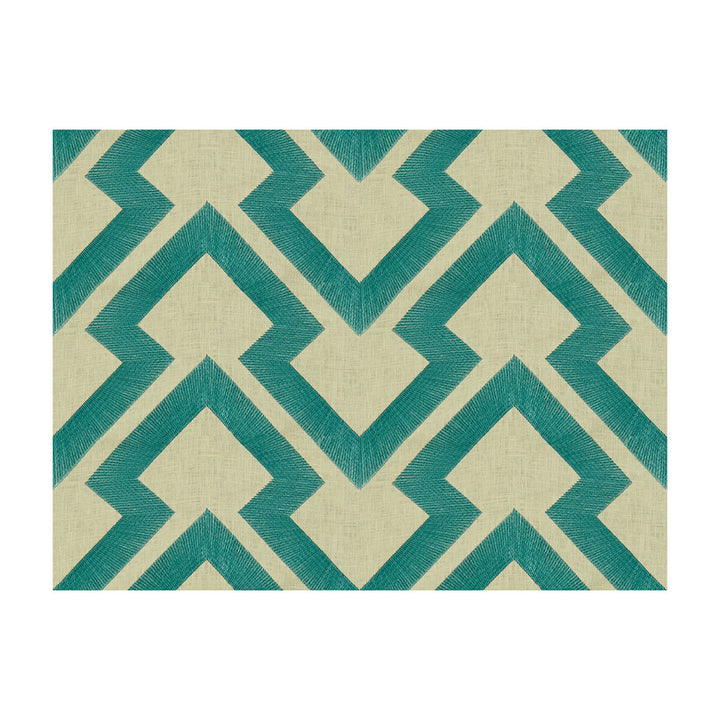 Lightning Bolt Turquoise by Brunschwig & Fils Fabric Brunschwig & Fils Fabric Lightning Bolt TurquoiseFabric MAISONNETTE LINEN - 38%;VISCOSE - 27%;COTTON - 18%;ZARI - 17% India </p><p>Repeat: H: 12.5, V: 6.25 52 - Fabric Carolina -