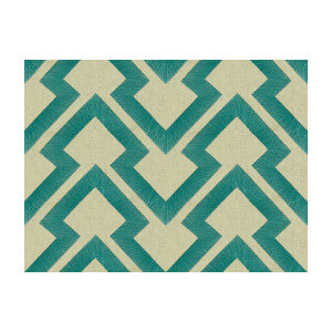 Lightning Bolt Turquoise by Brunschwig & Fils Fabric
