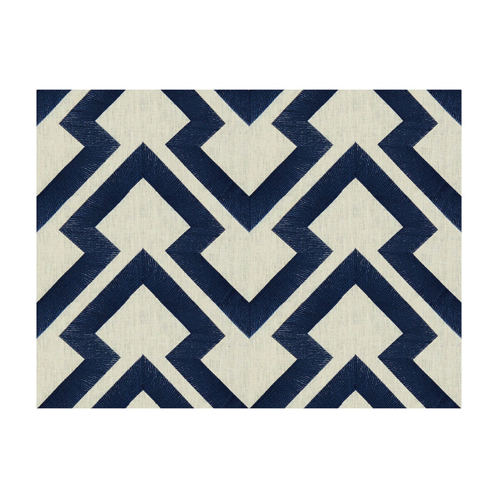 Lightning Bolt Indigo by Brunschwig & Fils Fabric Brunschwig & Fils Fabric Lightning Bolt IndigoFabric MAISONNETTE LINEN - 57%;VISCOSE - 26%;ZARI - 17% India </p><p>Repeat: H: 12.5, V: 6.25 52 - Fabric Carolina -
