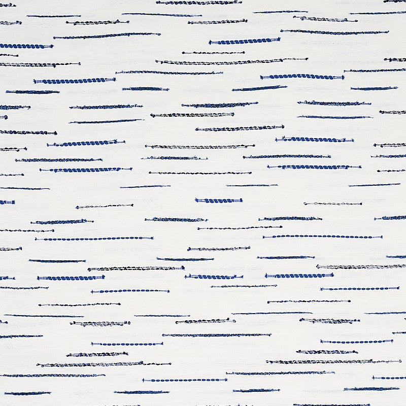 Leland Stripe Blue 80141 by Schumacher Designer Fabric WORLD VIEW II VISCOSE 40% COTTON 25% TURKEY </p><p>Repeat: Horizontal: 14 3/5" (37CM) and Vertical: 27" (94CM) 116 - Swanky Fabrics -