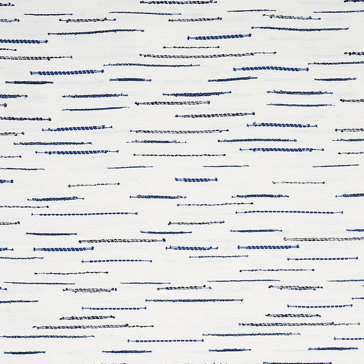 Leland Stripe Blue 80141 by Schumacher Fabric WORLD VIEW II VISCOSE 40% COTTON 25% TURKEY </p><p>Repeat: Horizontal: 14 3/5" (37CM) and Vertical: 27" (94CM) 116 - Fabric Carolina -