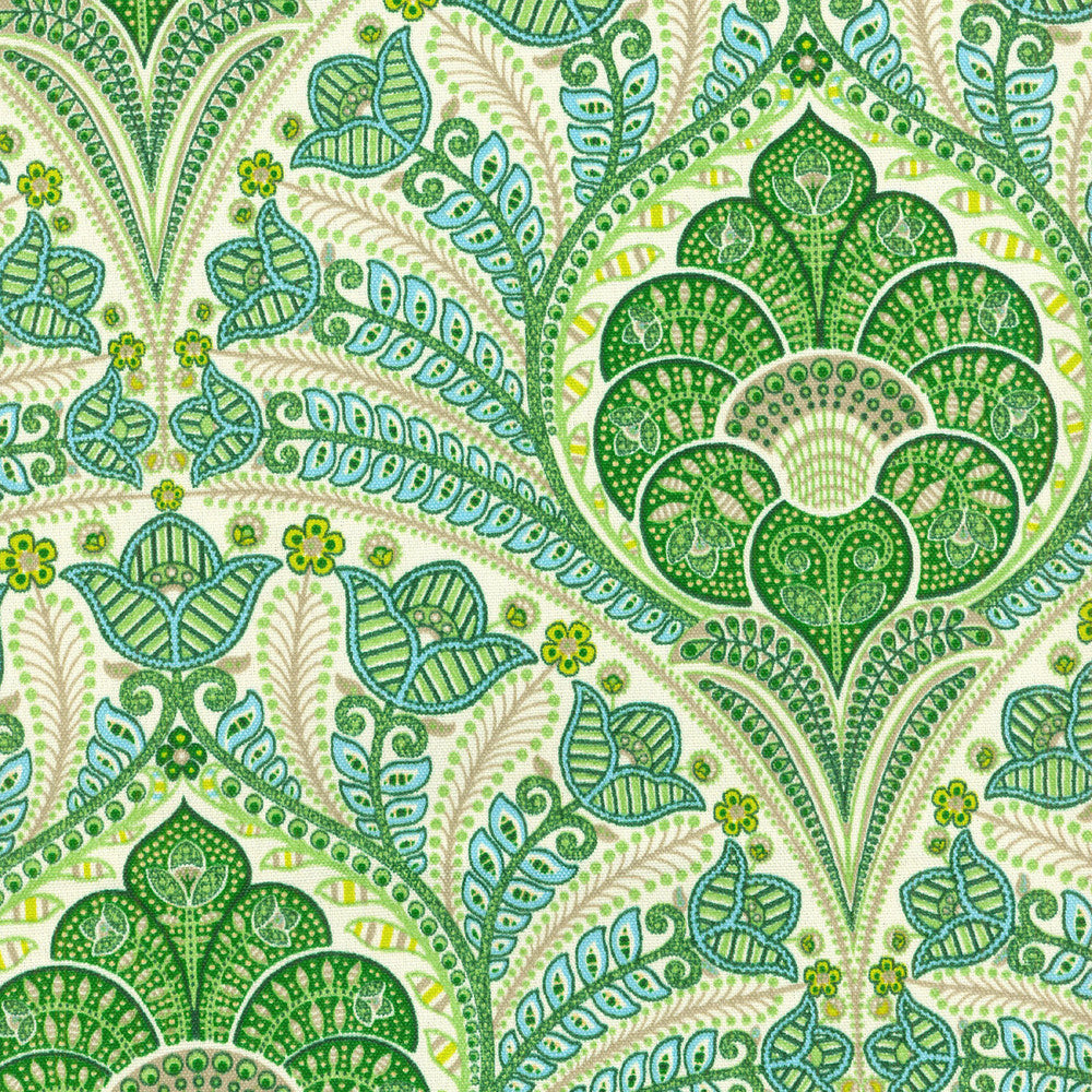Crescent Beach Jungle 801420 by Tommy Bahama Outdoor Fabric - 100% Spun Polyester USA 51000 Horizontal: 13.5 and Vertical: 6.75 54 - Fabric Carolina -
