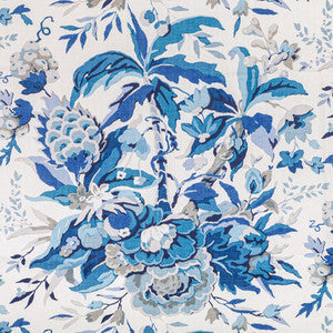 Horseshoe Bay Blue/Ivory by Brunschwig & Fils Fabric