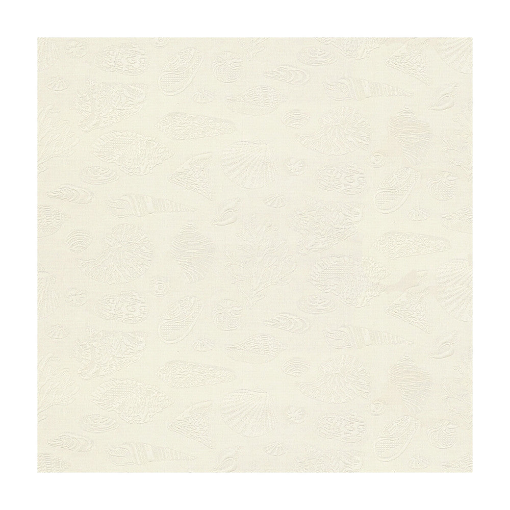 Shell Island White by Brunschwig & Fils Fabric Brunschwig & Fils Fabric Shell Island WhiteFabric LES TROPIQUES COTTON - 100% Italy </p><p>Repeat: H: 27.974, V: 15.76 55.948 - Fabric Carolina -