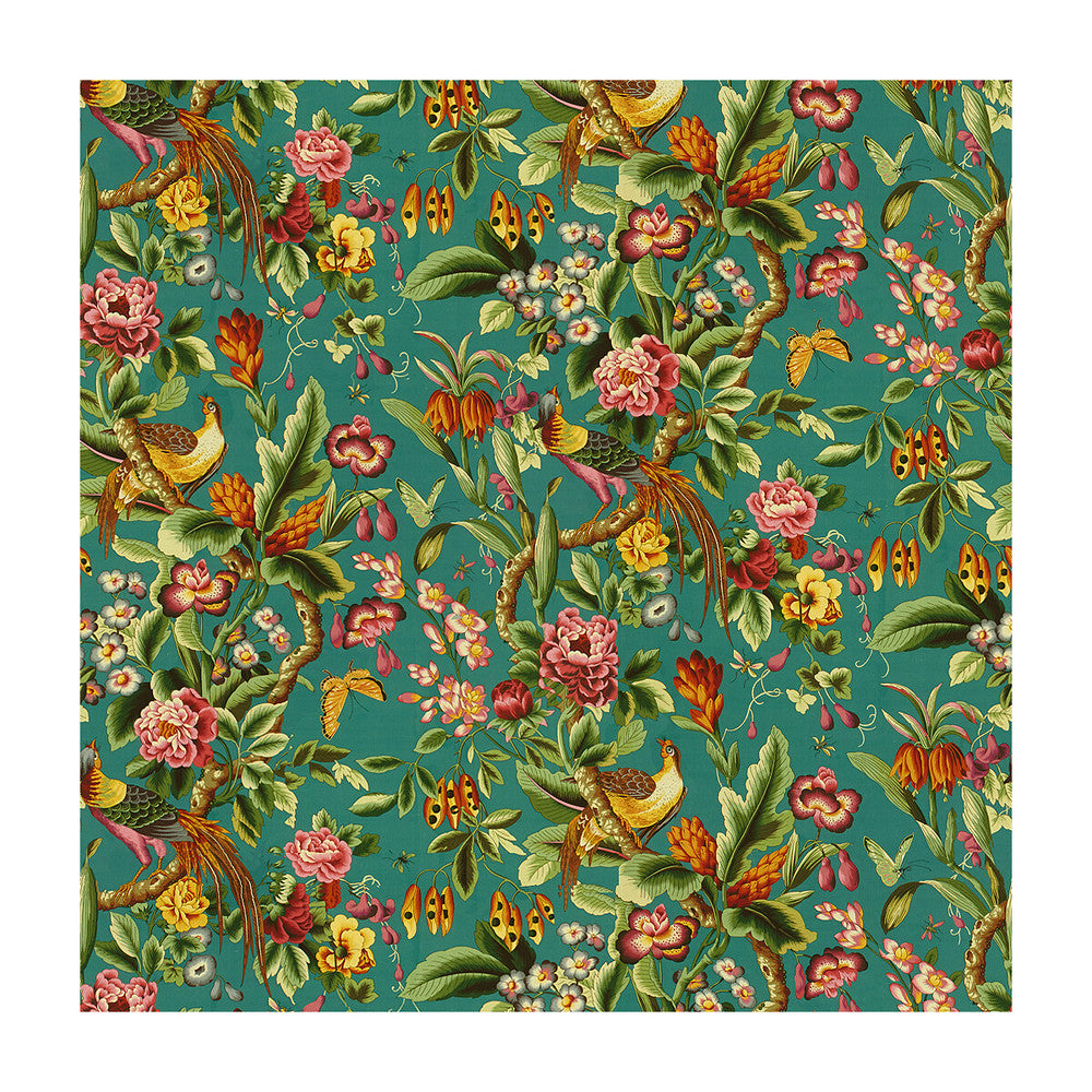 Pheasans Blue by Brunschwig & Fils Fabric Brunschwig & Fils Fabric Pheasans BlueFabric LES TROPIQUES LINEN - 100% United Kingdom </p><p>Repeat: H: 59, V: 45.25 59 - Fabric Carolina -