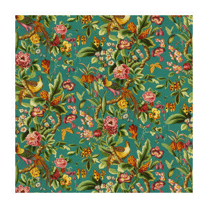 Pheasans Blue by Brunschwig & Fils Fabric