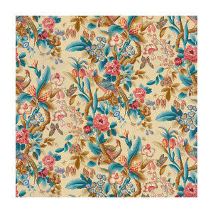 Les Faisans Creme by Brunschwig & Fils Fabric