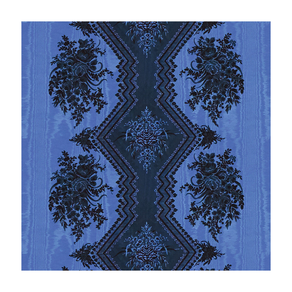 Coppelia Moire Bleu by Brunschwig & Fils Fabric Brunschwig & Fils Fabric Coppelia Moire BleuFabric MADELEINE CASTAING COTTON - 53%;VISCOSE - 47% France </p><p>Repeat: H: 24.41, V: 11.81 51.18 - Fabric Carolina -