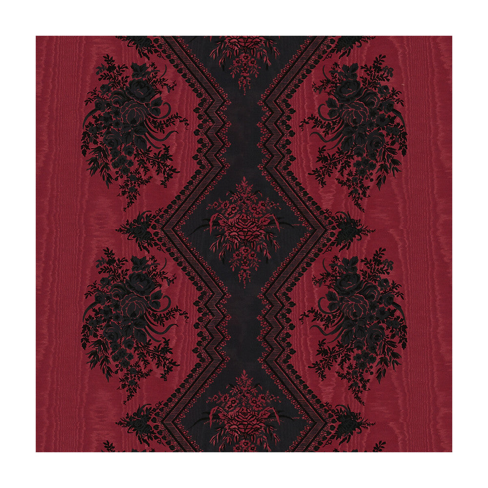 Coppelia Moire Rouge by Brunschwig & Fils Fabric Brunschwig & Fils Fabric Coppelia Moire RougeFabric MADELEINE CASTAING COTTON - 53%;VISCOSE - 47% France </p><p>Repeat: H: 24.41, V: 11.81 51.18 - Fabric Carolina -