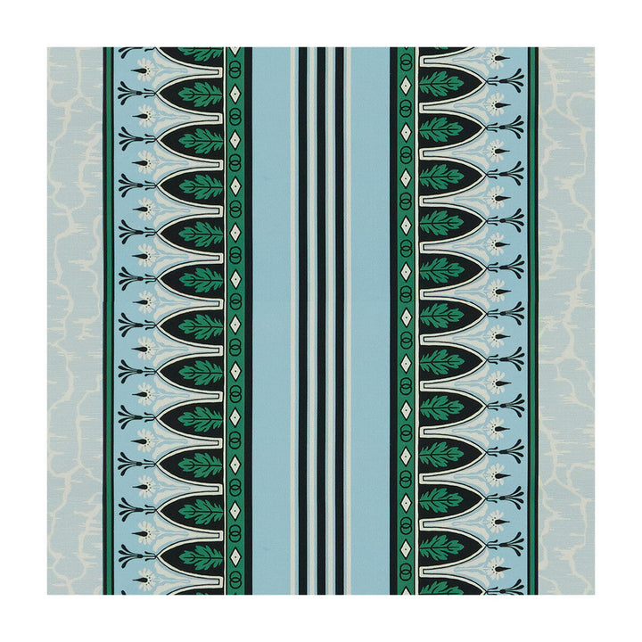 Lola Montez Emerald/Aqua by Brunschwig & Fils Fabric Brunschwig & Fils Fabric Lola Montez Emerald/AquaFabric MADELEINE CASTAING COTTON - 100% France </p><p>Repeat: H: 18.11, V: 1.57 51.18 - Fabric Carolina -