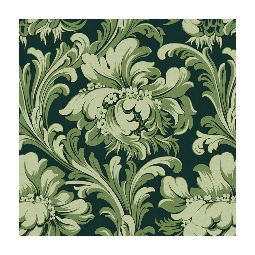 Mac Mahon Vert by Brunschwig & Fils Fabric Brunschwig & Fils Fabric Mac Mahon VertFabric MADELEINE CASTAING LINEN - 59%;COTTON - 41% France </p><p>Repeat: H: 25.59, V: 28.35 51.18 - Fabric Carolina -