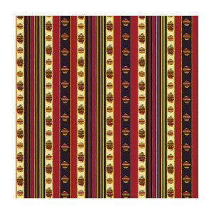 Rayure Moire Rouge by Brunschwig & Fils Fabric