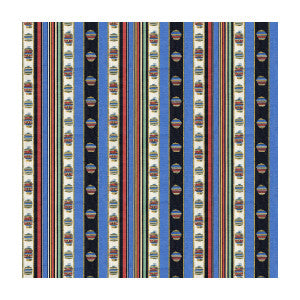 Rayure Moire Bleu by Brunschwig & Fils Fabric
