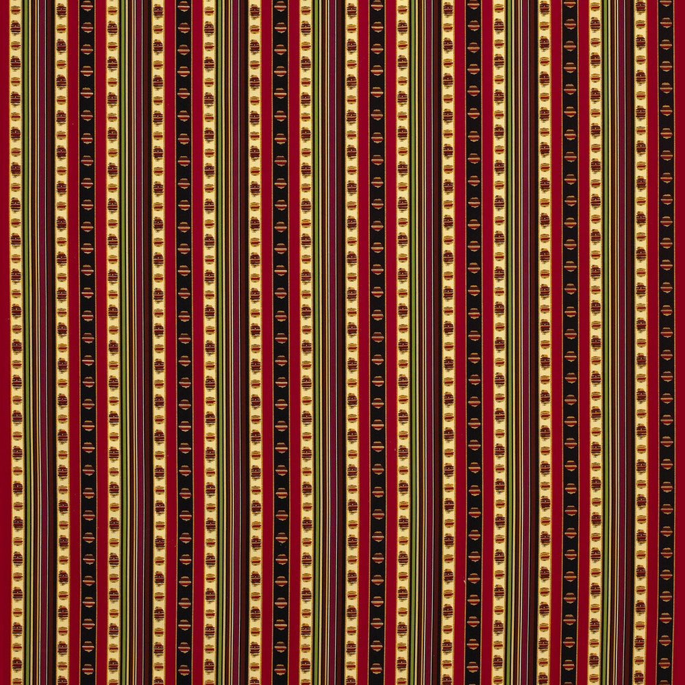 Rayure Percale Rouge by Brunschwig & Fils Fabric Brunschwig & Fils Fabric Rayure Percale RougeFabric MADELEINE CASTAING COTTON - 100% France </p><p>Repeat: H: 7.09, V: 2.36 51.18 - Fabric Carolina -