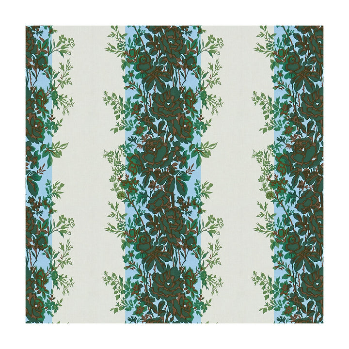 Rayure Fleurie Blue/Green by Brunschwig & Fils Fabric Brunschwig & Fils Fabric Rayure Fleurie Blue/GreenFabric MADELEINE CASTAING COTTON - 100% France </p><p>Repeat: H: 11.81, V: 13.78 47.24 - Fabric Carolina -