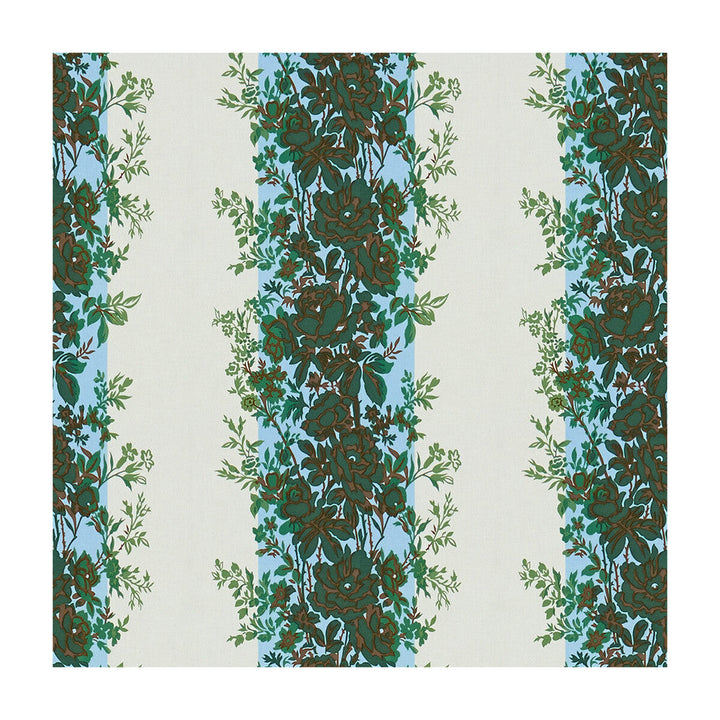 Rayure Fleurie Blue/Green by Brunschwig & Fils Fabric Brunschwig & Fils Fabric Rayure Fleurie Blue/GreenFabric MADELEINE CASTAING COTTON - 100% France </p><p>Repeat: H: 11.81, V: 13.78 47.24 - Fabric Carolina -