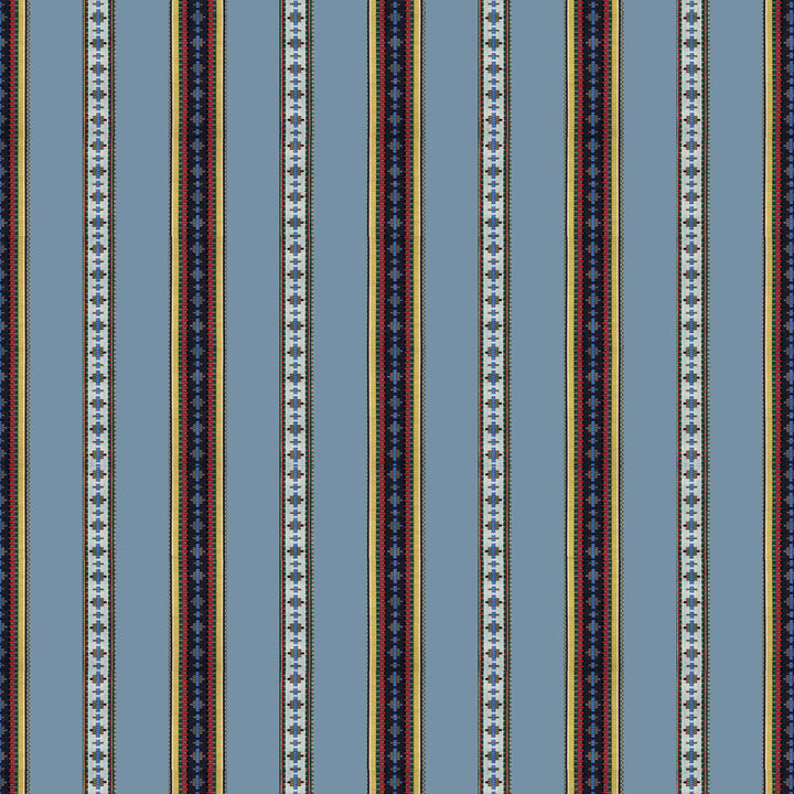 Rayure Broderie Bleu by Brunschwig & Fils Fabric Brunschwig & Fils Fabric Rayure Broderie BleuFabric MADELEINE CASTAING COTTON - 100% France </p><p>Repeat: H: 13.78, V: 1.77 51.18 - Fabric Carolina -