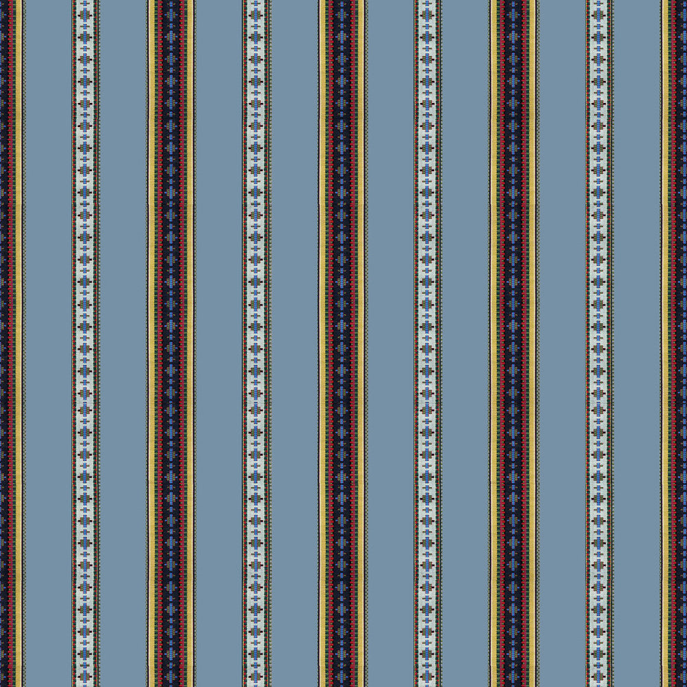 Rayure Broderie Bleu by Brunschwig & Fils Fabric Brunschwig & Fils Fabric Rayure Broderie BleuFabric MADELEINE CASTAING COTTON - 100% France </p><p>Repeat: H: 13.78, V: 1.77 51.18 - Fabric Carolina -