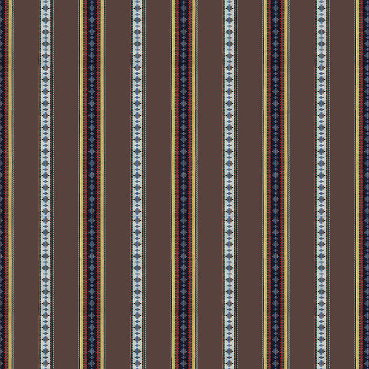 Rayure Broderie Brun by Brunschwig & Fils Fabric Brunschwig & Fils Fabric Rayure Broderie BrunFabric MADELEINE CASTAING COTTON - 100% France </p><p>Repeat: H: 13.78, V: 1.77 51.18 - Fabric Carolina -