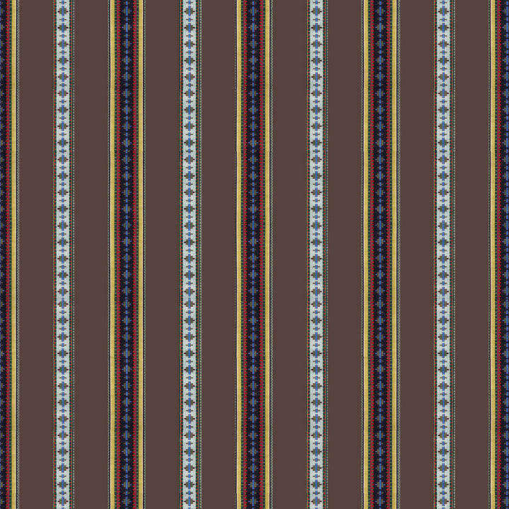 Rayure Broderie Brun by Brunschwig & Fils Fabric Brunschwig & Fils Fabric Rayure Broderie BrunFabric MADELEINE CASTAING COTTON - 100% France </p><p>Repeat: H: 13.78, V: 1.77 51.18 - Fabric Carolina -