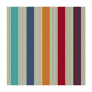 Evariste Stripe Red/Jwl by Brunschwig & Fils Fabric