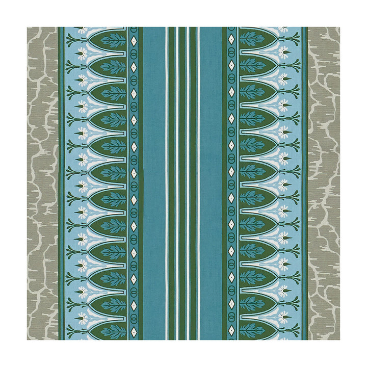 Lola Montez Bleu/Grey by Brunschwig & Fils Fabric Brunschwig & Fils Fabric Lola Montez Bleu/GreyFabric MADELEINE CASTAING COTTON - 100% France </p><p>Repeat: H: 18.11, V: 1.57 51.18 - Fabric Carolina -