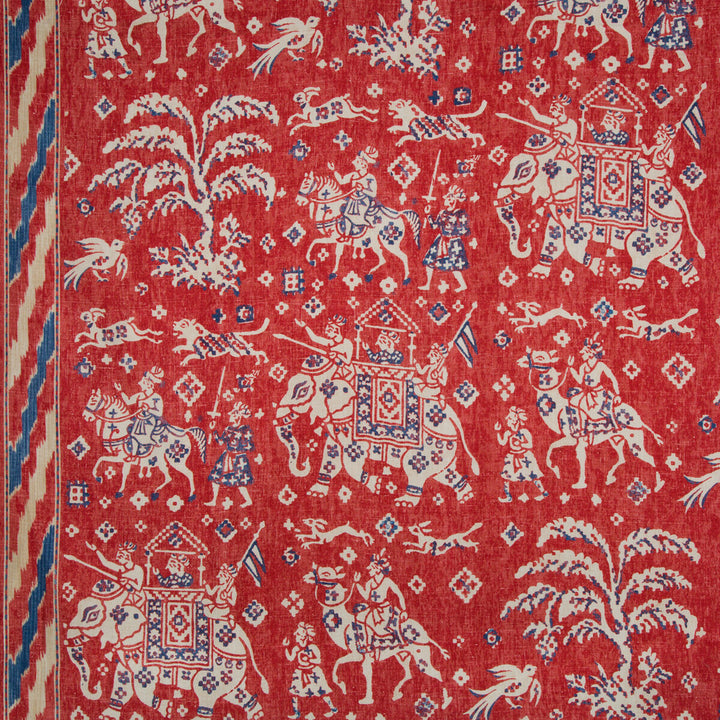 Aralam Print Flame/Cadet by Brunschwig & Fils Fabric Brunschwig & Fils Fabric Aralam Print Flame/CadetFabric CAPE COMORIN LINEN - 100% Thailand </p><p>Repeat: H: 54, V: 48 54 - Fabric Carolina -