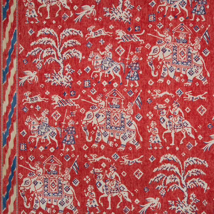 Aralam Print Flame/Cadet by Brunschwig & Fils Fabric Brunschwig & Fils Fabric Aralam Print Flame/CadetFabric CAPE COMORIN LINEN - 100% Thailand </p><p>Repeat: H: 54, V: 48 54 - Fabric Carolina -