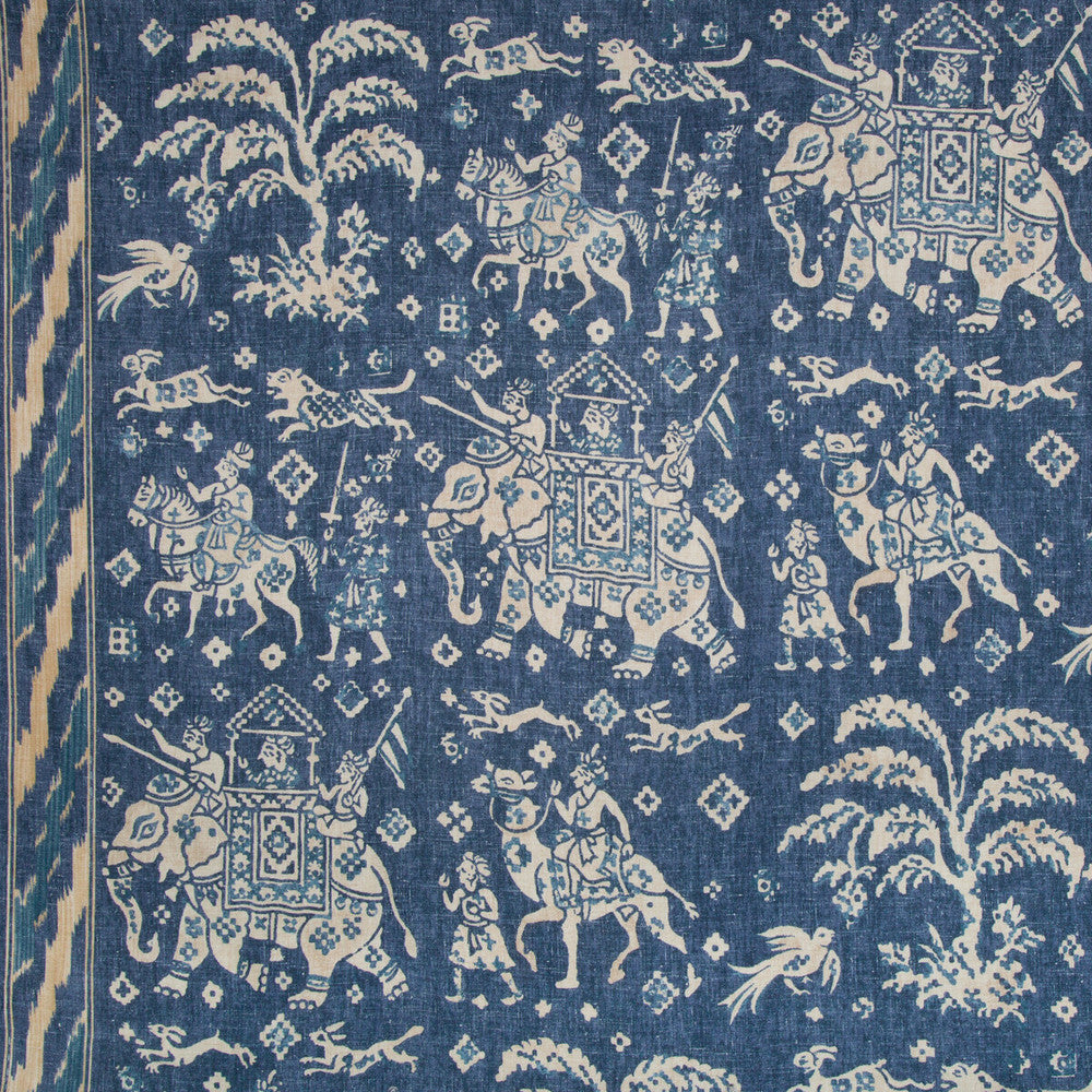 Aralam Print Indigo/Blue by Brunschwig & Fils Fabric Brunschwig & Fils Fabric Aralam Print Indigo/BlueFabric CAPE COMORIN LINEN - 100% Thailand </p><p>Repeat: H: 54, V: 48 54 - Fabric Carolina -
