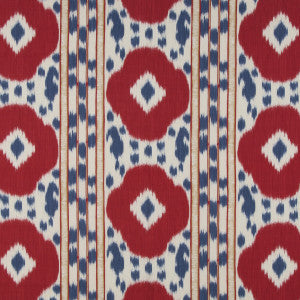 Varkala Print Red/Blue by Brunschwig & Fils Fabric