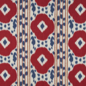 Varkala Print Red/Blue by Brunschwig & Fils Fabric