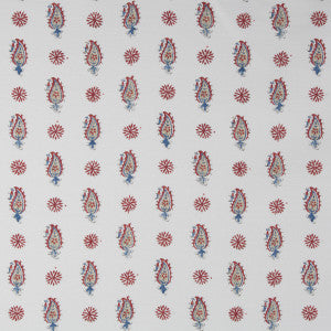 Onam Paisley Madder/Blue by Brunschwig & Fils Fabric