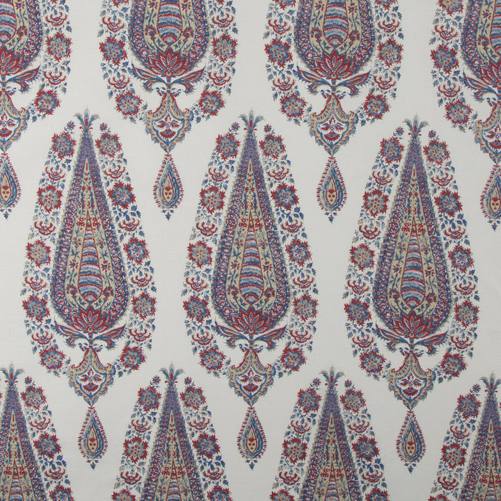 Komal Paisley Madder/Blue by Brunschwig & Fils Fabric Brunschwig & Fils Fabric Komal Paisley Madder/BlueFabric LINEN - 62%;COTTON - 28%;NYLON - 10% Thailand </p><p>Repeat: H: 13, V: 40 52 - Fabric Carolina -