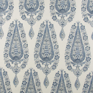 Komal Paisley Indigo by Brunschwig & Fils Fabric