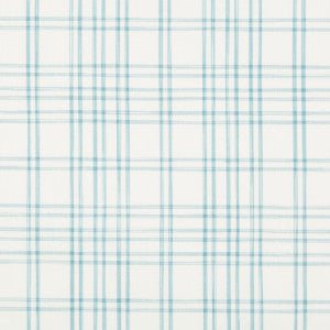 Banon Plaid Turquoise by Brunschwig & Fils Fabric