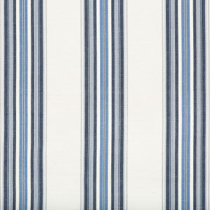 Verdon Stripe Indigo/Sky by Brunschwig & Fils Fabric