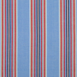 Verdon Stripe Blue/Red by Brunschwig & Fils Fabric