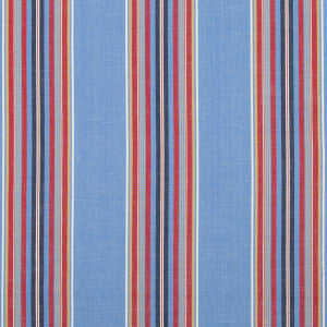 Verdon Stripe Blue/Red by Brunschwig & Fils Fabric
