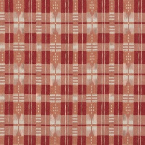 Mornas Plaid Red by Brunschwig & Fils Fabric