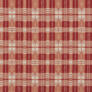 Mornas Plaid Red by Brunschwig & Fils Fabric