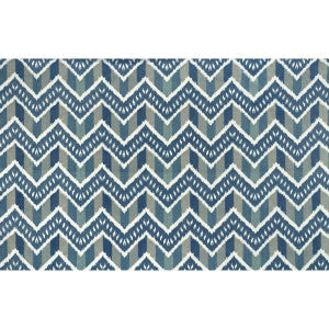 Rene Velvet Blue by Brunschwig & Fils Fabric