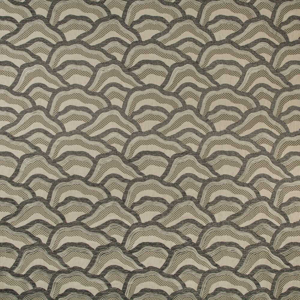 Les Rizieres Emb Silver/Charcoal by Brunschwig & Fils Fabric Brunschwig & Fils Fabric Les Rizieres Emb Silver/CharcoalFabric LES ENSEMBLIERS II LINEN - 52%;RAYON - 48% India </p><p>Repeat: H: 13, V: 15.75 51.5 - Fabric Carolina -