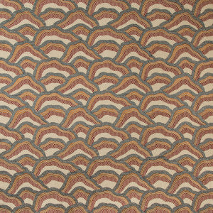 Les Rizieres Emb Rust/Grey by Brunschwig & Fils Fabric