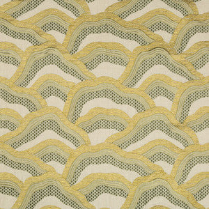 Les Rizieres Emb Citron by Brunschwig & Fils Fabric